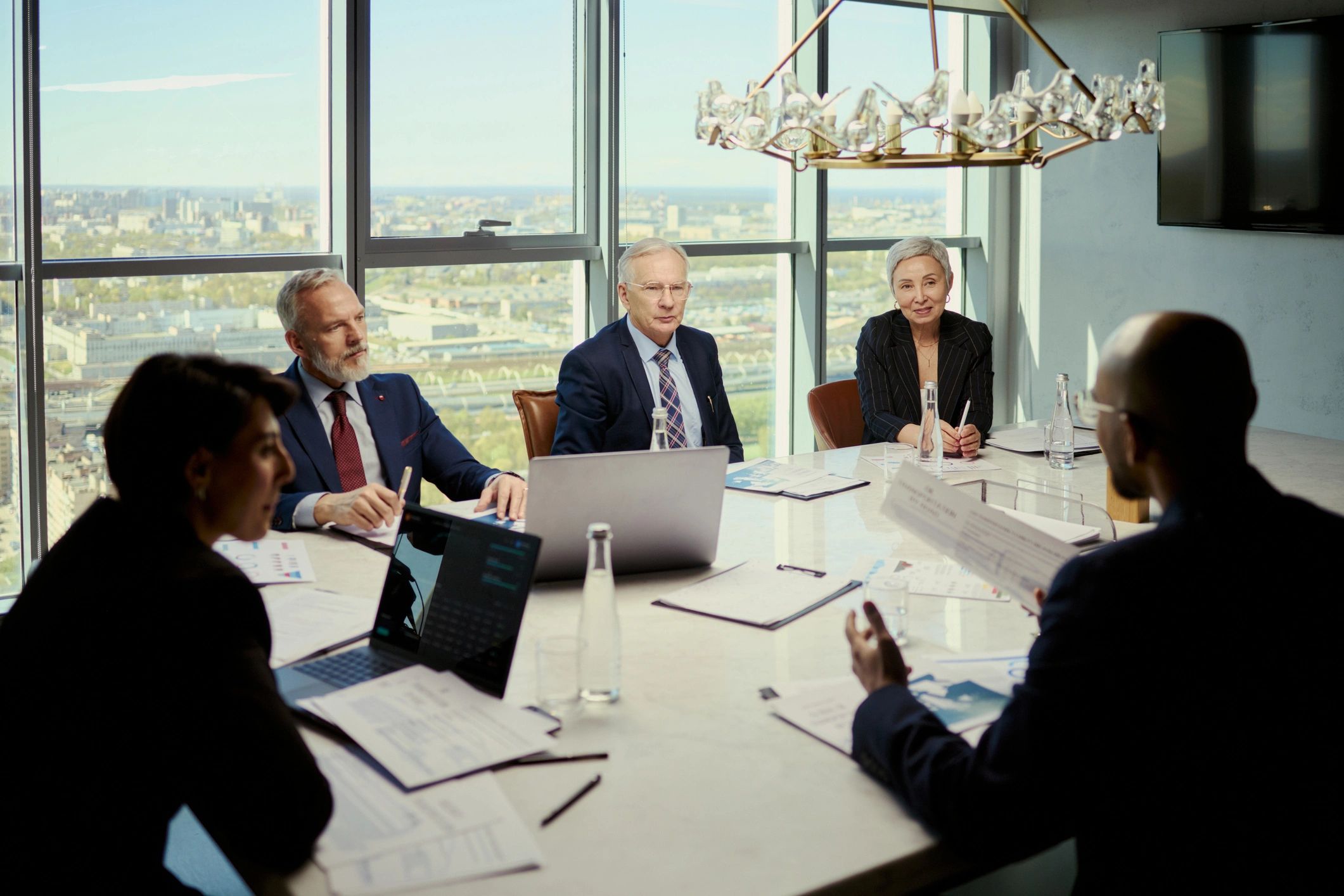 Business team meeting in a boardroom